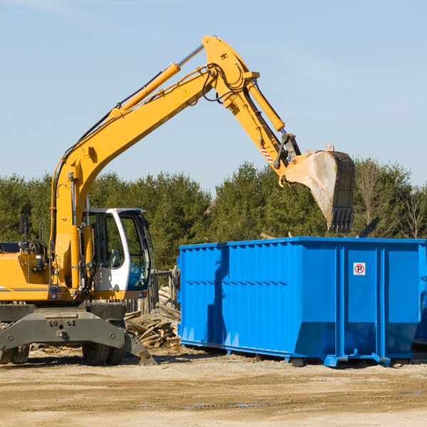 what happens if the residential dumpster is damaged or stolen during rental in Harrell